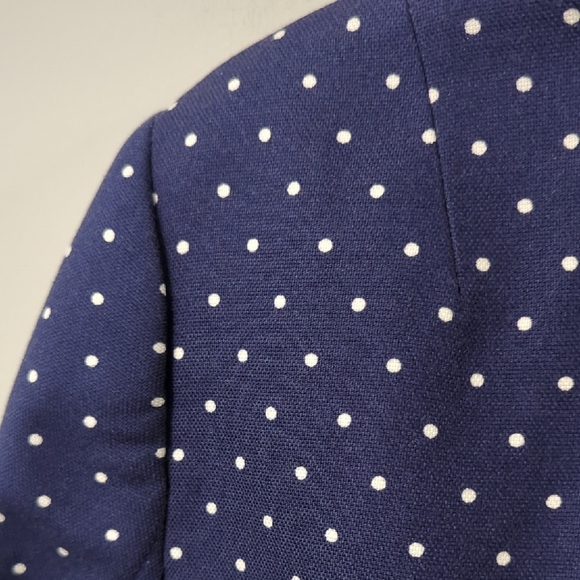 Banana Republic Navy Polka Dot‎ Blazer size 14 - Picture 7 of 9